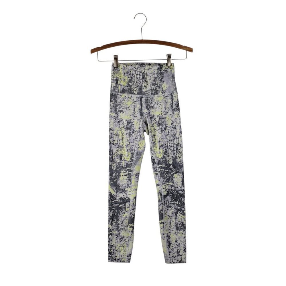 Lululemon Wunder Train High Rise Tight 25" Cinder Grain Smoked Spruce Womens 2
